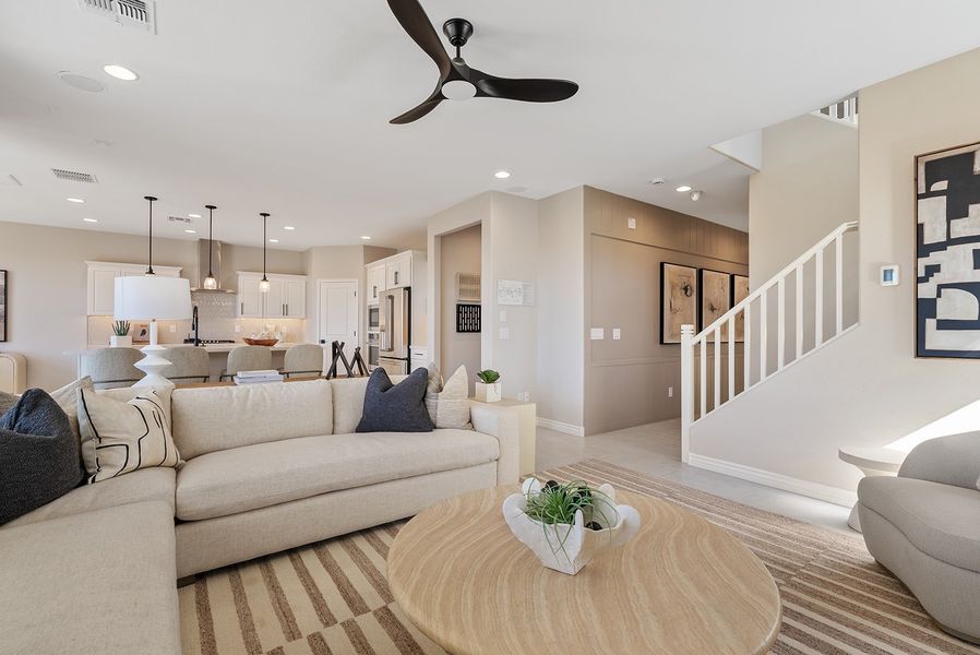 Furnished interior view inside a new home in Artisan at Asante, Surprise (Image 10).