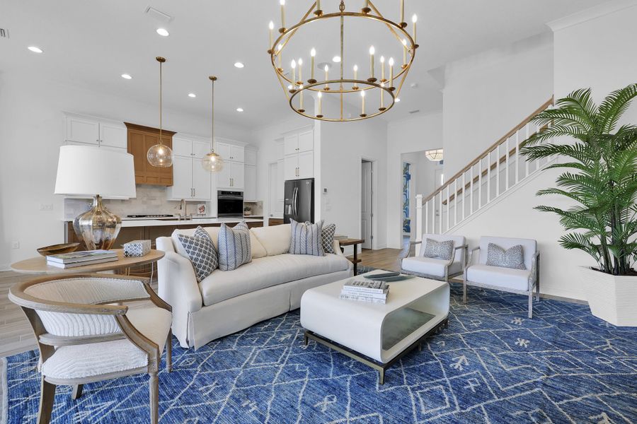 Representative furnished interior of a home built from the Sawyer by Riverside Homes in Mariposa at EverRange, Jacksonville (Image 47).