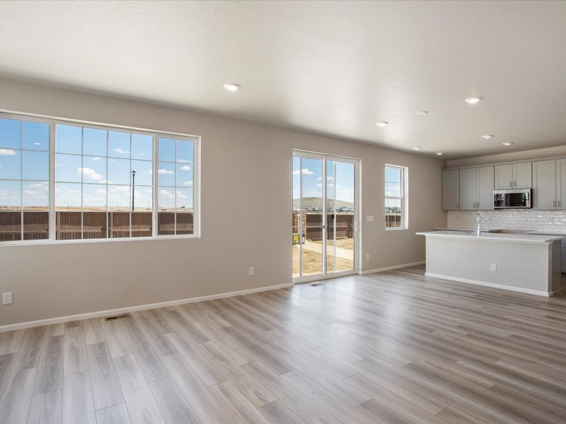 Spacious, unfurnished interior of a new home in Buffalo Highlands: The Flora Collection, Commerce City (Image 14).