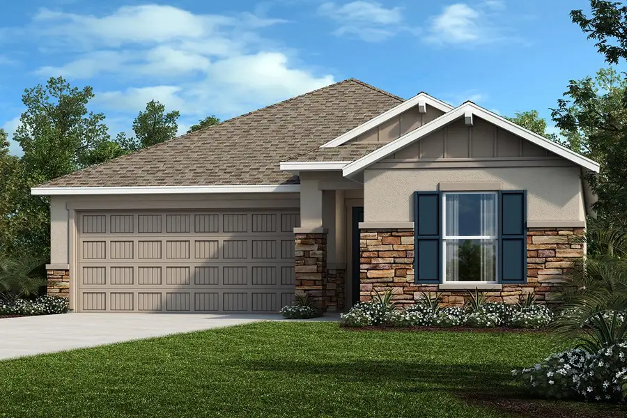 Exterior F with optional stone