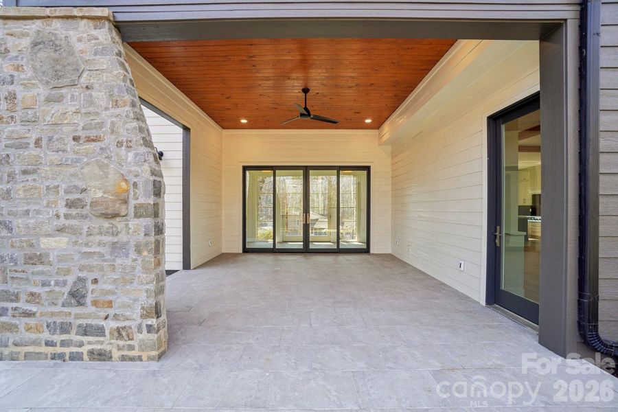 Exterior details and patio area of a home in , Brevard (Image 29).