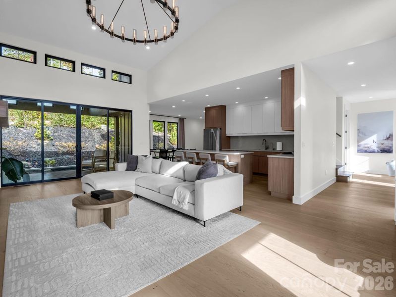 Furnished interior view inside a new home in , Hendersonville (Image 6).