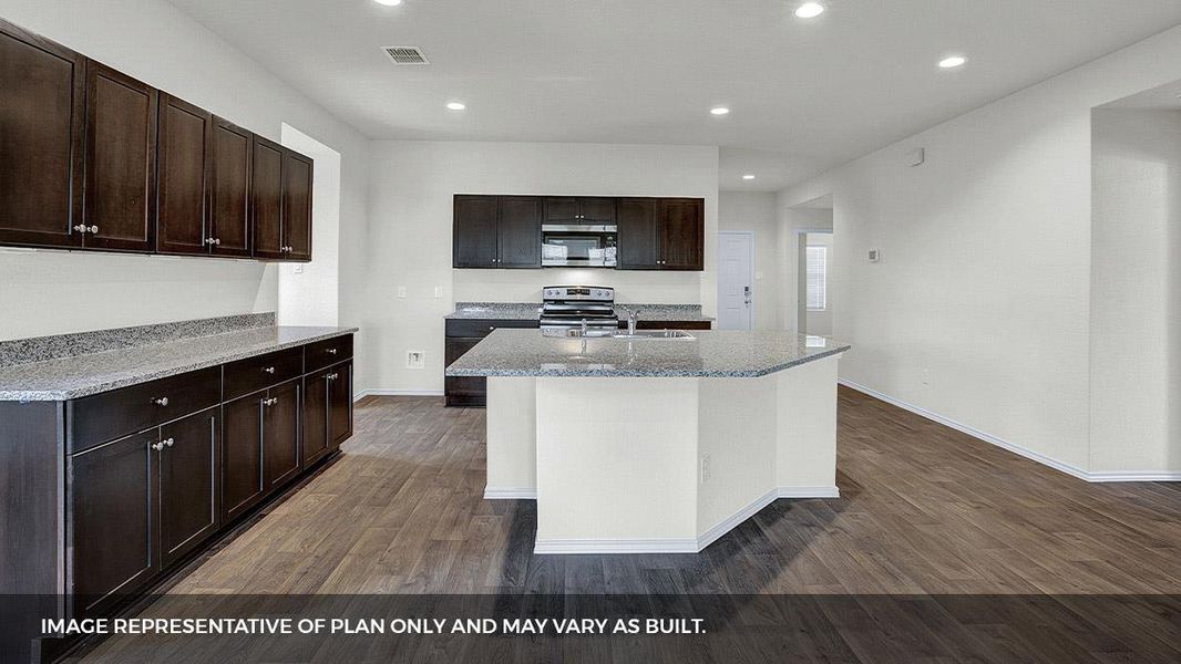Furnished interior view inside a new home in Bar W Ranch, Leander (Image 6).