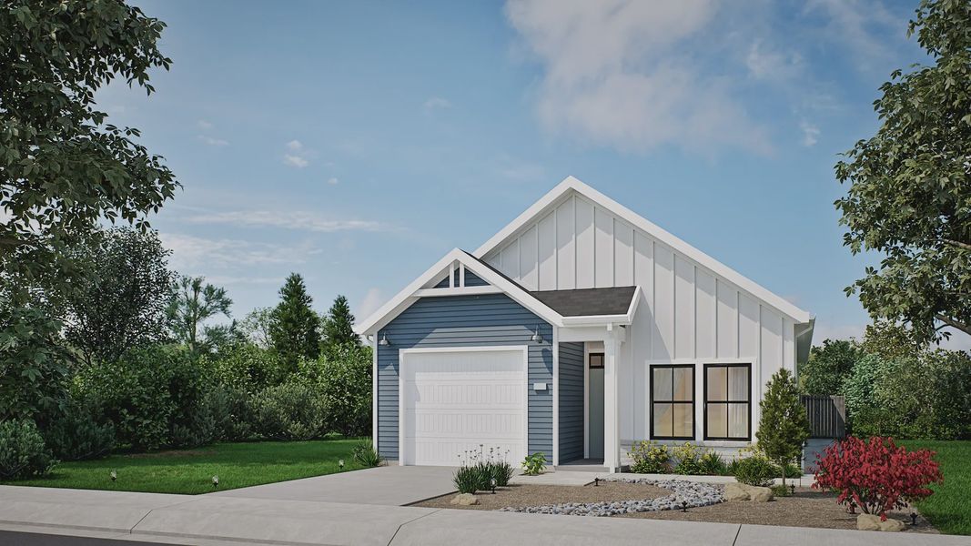 Representative exterior photo of a completed home built from the Gladstone by Epcon Communities in Chipeta Hollows, Grand Junction, CO (Image 8).