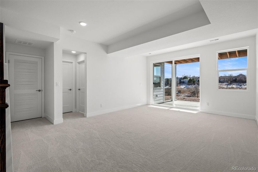 Spacious, unfurnished interior of a new home in Trailside at Cottonwood Creek, Colorado Springs (Image 31). Spacious, unfurnished interior of a new home in Trailside at Cottonwood Creek, Colorado Springs (Image 31).