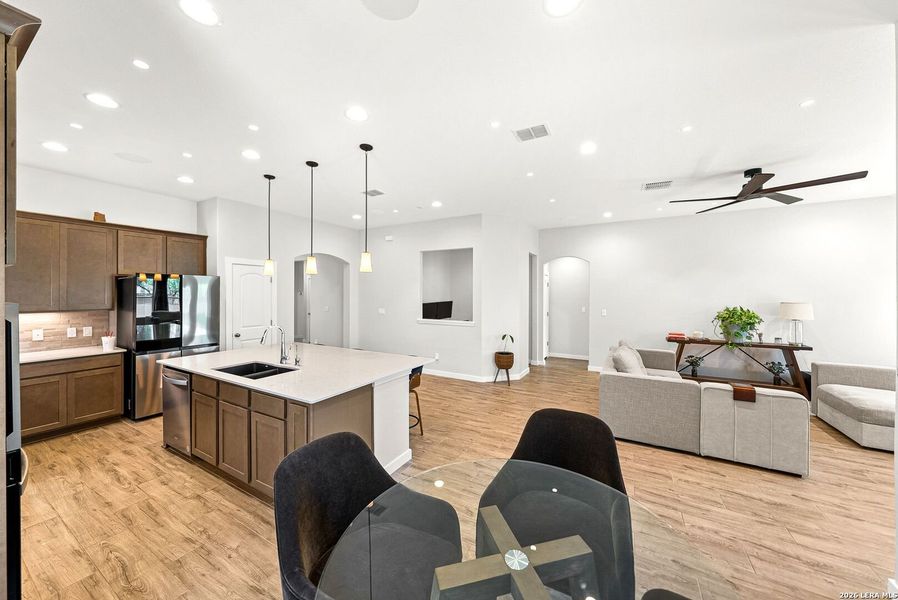 Furnished interior view inside a new home in Davis Ranch, San Antonio (Image 5).