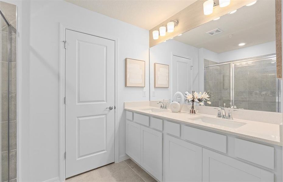 Furnished interior view inside a new home in EverBe, Orlando (Image 14).