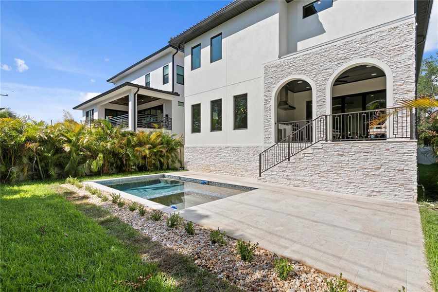 Exterior details and patio area of a home in , Tampa (Image 38). Exterior details and patio area of a home in , Tampa (Image 38).