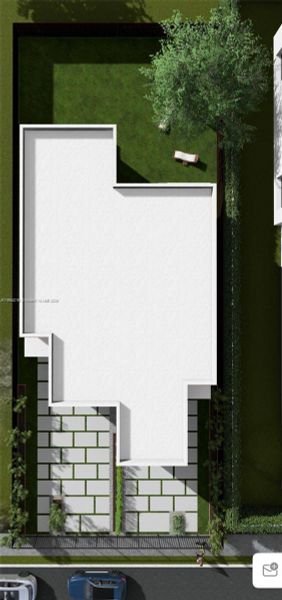 Exterior rendering of this home design in , Miami, FL (Image 1).