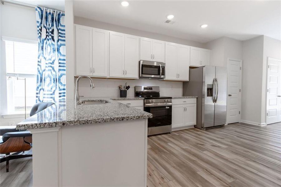 Furnished interior view inside a new home in The Andros, Dalton (Image 3).