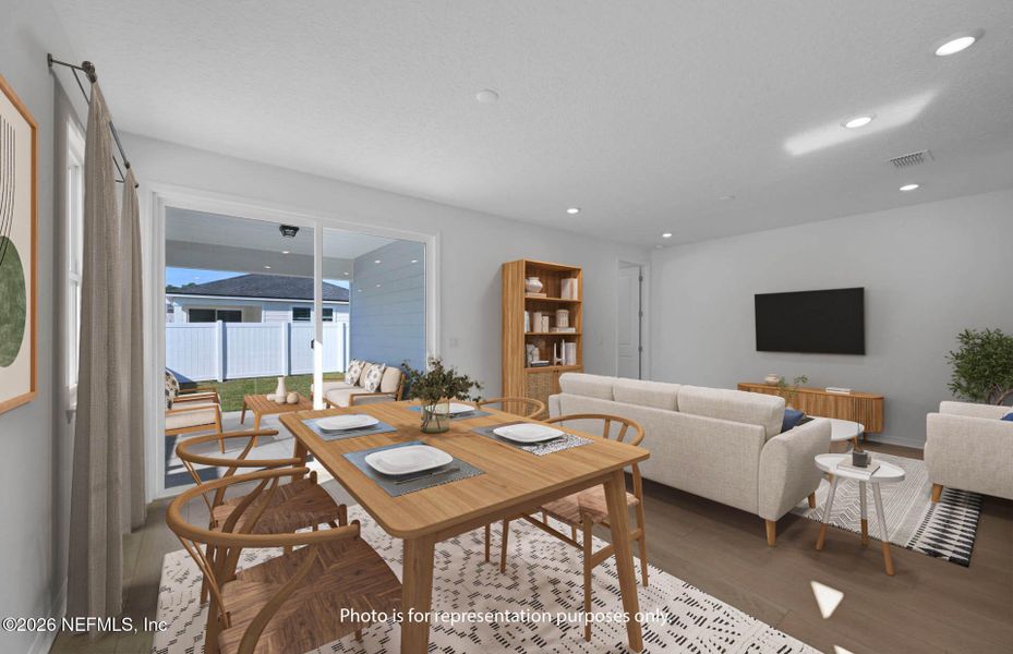 Furnished interior view inside a new home in Murray Farms, Middleburg (Image 5).