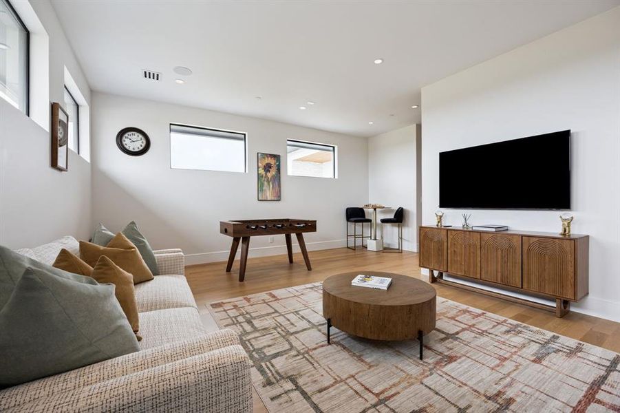 Furnished interior view inside a new home in Avadene at Las Colinas, Irving (Image 33).