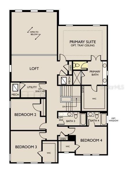 2D floor plan layout of this home in Oakfield Trails Signature, Parrish, FL (Image 1). 2D floor plan layout of this home in Oakfield Trails Signature, Parrish, FL (Image 1).