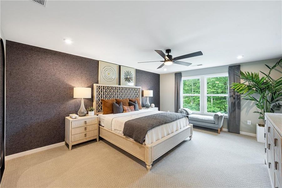Furnished interior view inside a new home in Crossvine Estates, Braselton (Image 12). Furnished interior view inside a new home in Crossvine Estates, Braselton (Image 12).