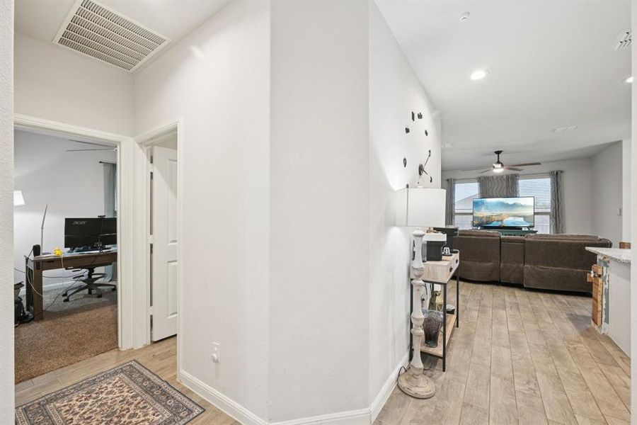 Furnished interior view inside a new home in Springhill South, Boyd (Image 17). Furnished interior view inside a new home in Springhill South, Boyd (Image 17).