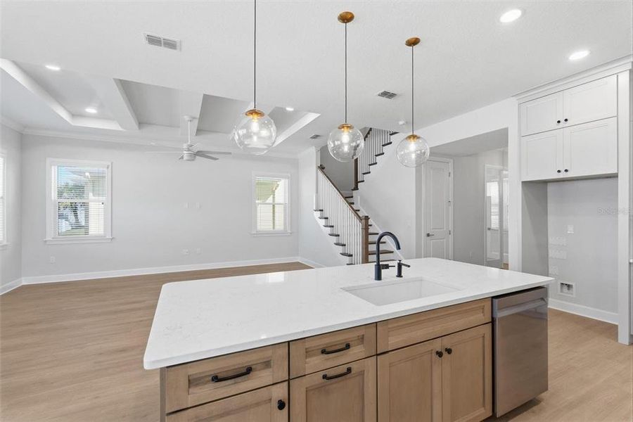 Furnished interior view inside a new home in Beachview Cove, Ormond Beach (Image 9).