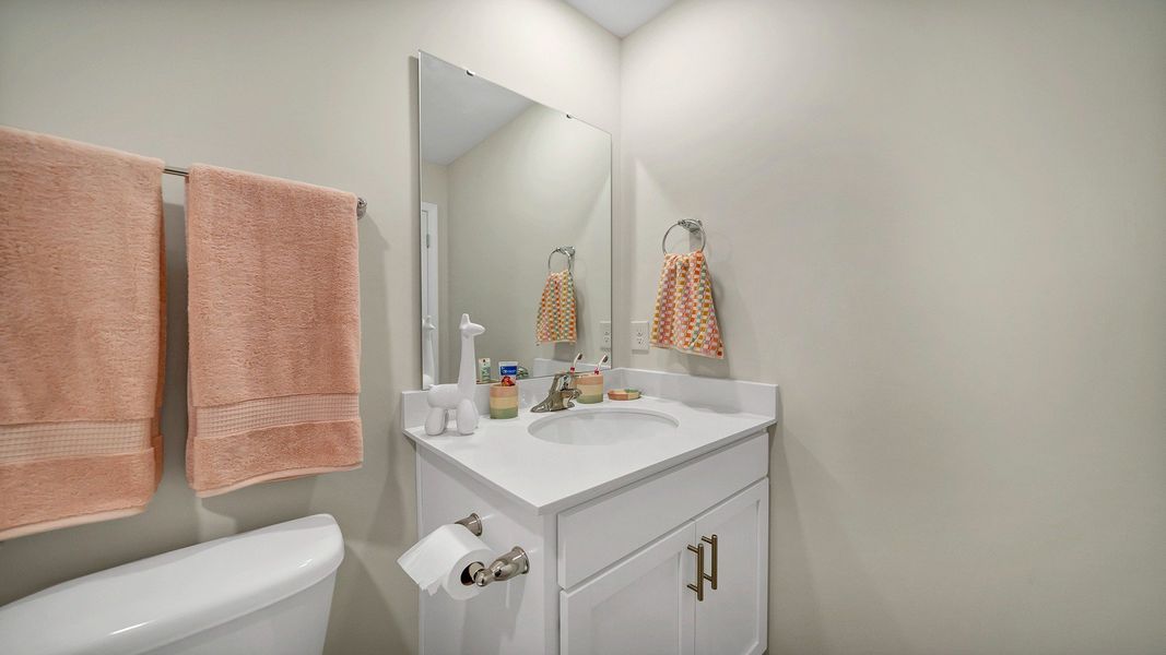 Representative furnished interior of a home built from the Pearson Th by D.R. Horton in Hunter's Branch Townhomes, Hopkins (Image 24).