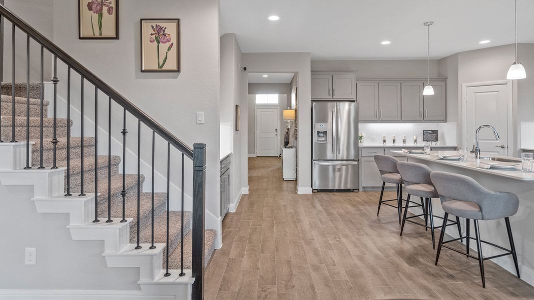 Furnished interior view inside a new home in Bluestem, Rhome (Image 15).