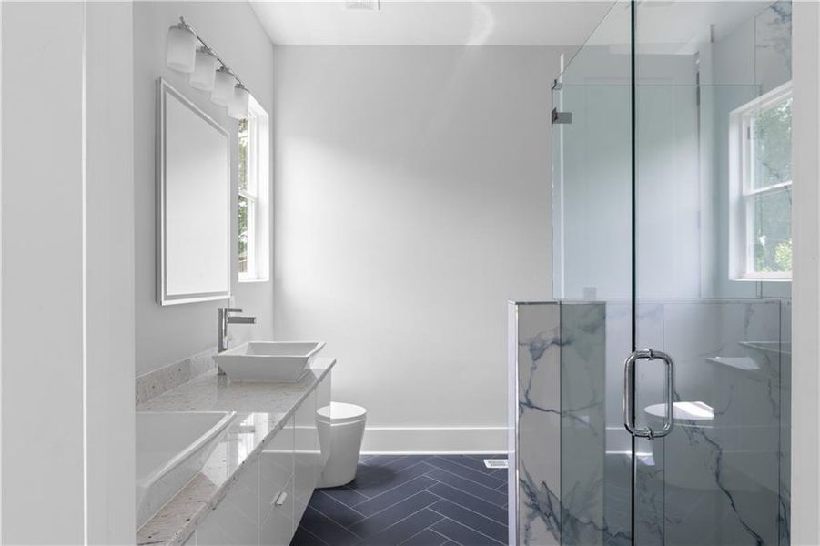 Furnished interior view inside a new home in , Atlanta (Image 7).