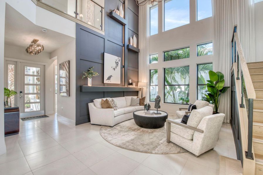 Furnished interior view inside a new home in Apex at Avenir, Palm Beach Gardens (Image 13).