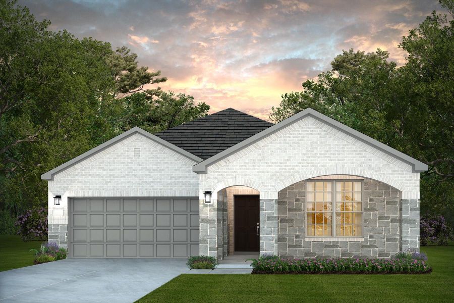 Representative exterior photo of a completed home built from the Orchard by Pulte Homes in Nopal Valley, San Antonio, TX (Image 15). Representative exterior photo of a completed home built from the Orchard by Pulte Homes in Nopal Valley, San Antonio, TX (Image 15).