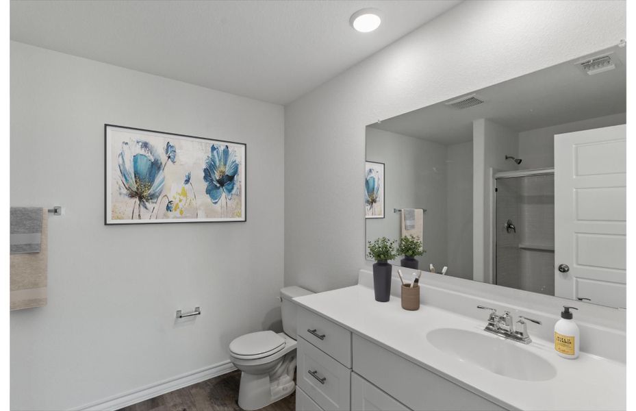 Representative furnished interior of a home built from the Afton by Centex in Davis Ranch, San Antonio (Image 6).