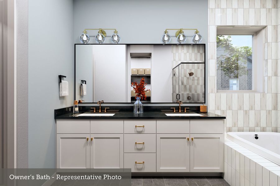 Furnished interior view inside a new home in Brookewater - Ascent Collection, Rosenberg (Image 4).