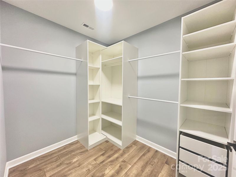 Master walk-in closet Master walk-in closet