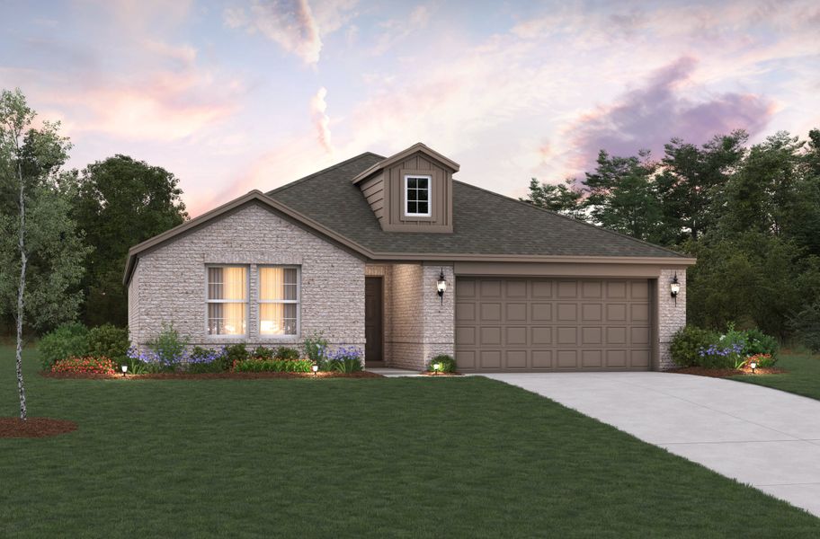 Representative exterior photo of a completed home built from the Allegheny by Beazer Homes in Stark Farms, Denton, TX (Image 2). Representative exterior photo of a completed home built from the Allegheny by Beazer Homes in Stark Farms, Denton, TX (Image 2).