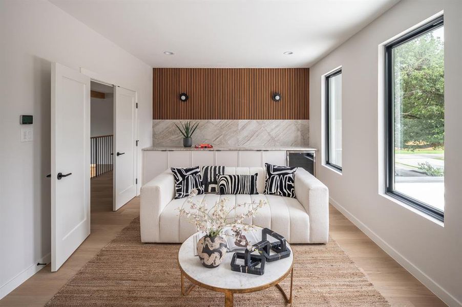 Furnished interior view inside a new home in , Dallas (Image 35).