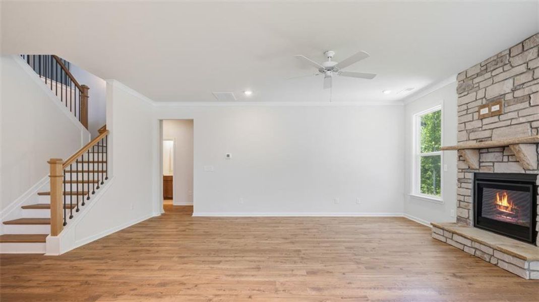 Spacious, unfurnished interior of a new home in Wildwood, Covington (Image 16). Spacious, unfurnished interior of a new home in Wildwood, Covington (Image 16).