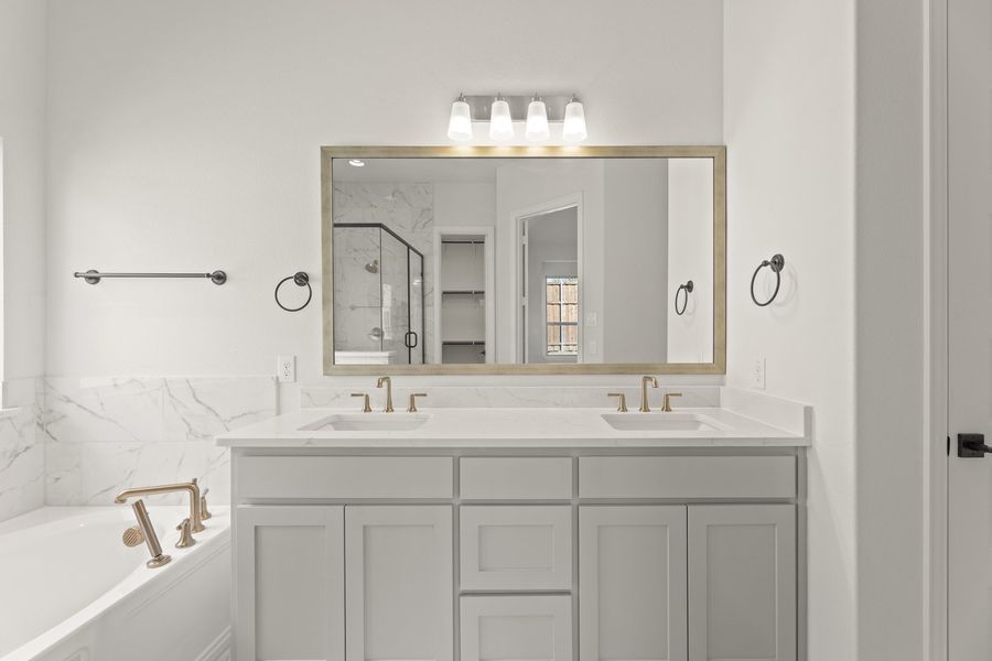 Representative furnished interior of a home built from the Crockett by Windsor Homes in Anna Town Square, Anna (Image 12).