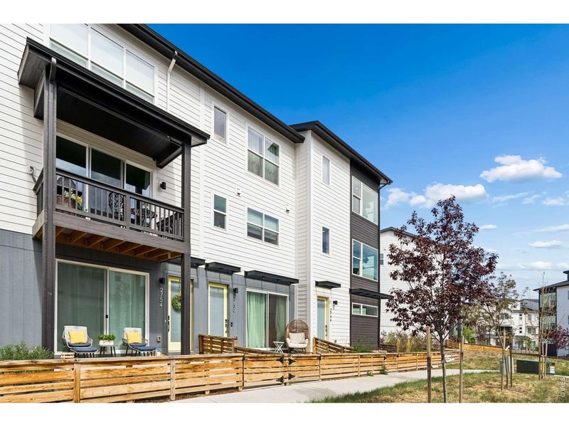 Exterior details and patio area of a home in , Broomfield (Image 21).