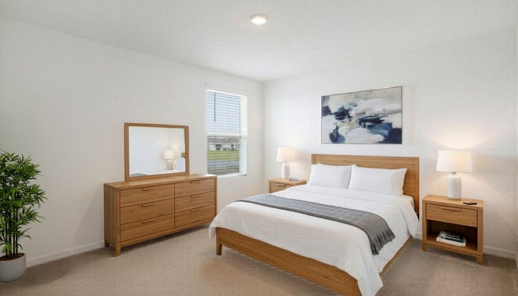 Representative furnished interior of a home built from the Robie Modern by D.R. Horton in Berry Bay, Wimauma (Image 9).