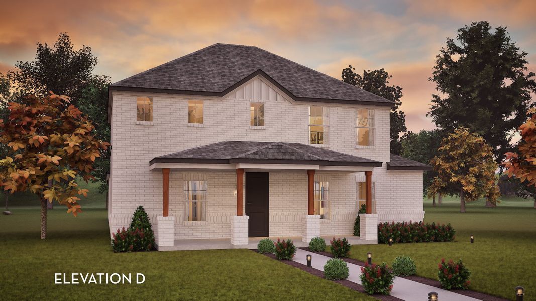 Representative exterior photo of a completed home built from the Kimble by CastleRock Communities in Paramount, Kyle, TX (Image 13).