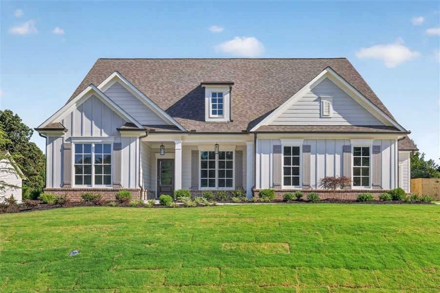 Front exterior of a new home in , Gainesville, GA, highlighting curb appeal (Image 28).