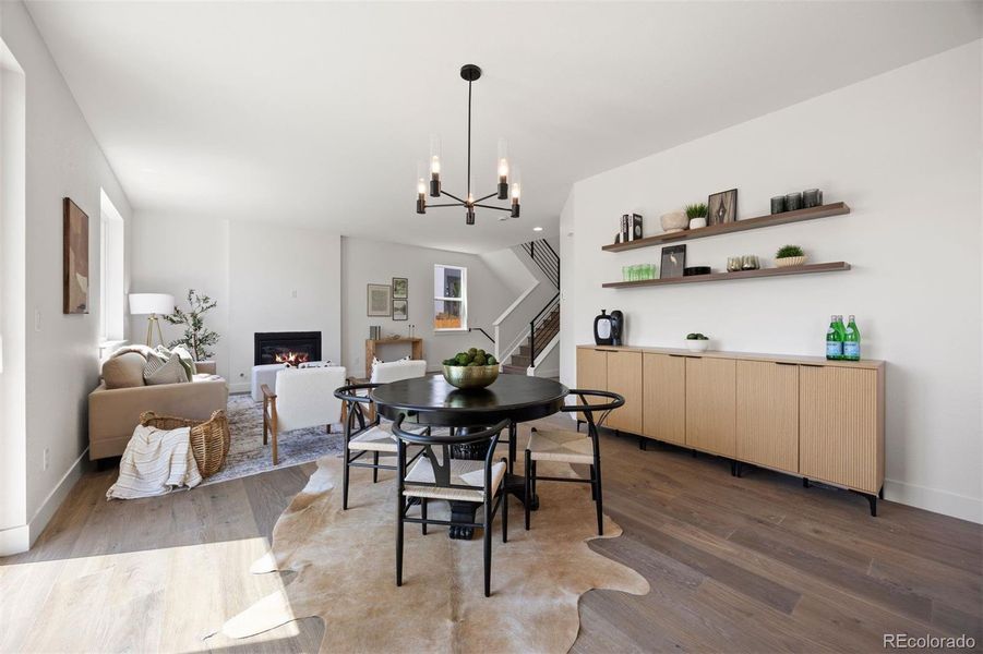 Furnished interior view inside a new home in , Wheat Ridge (Image 9).