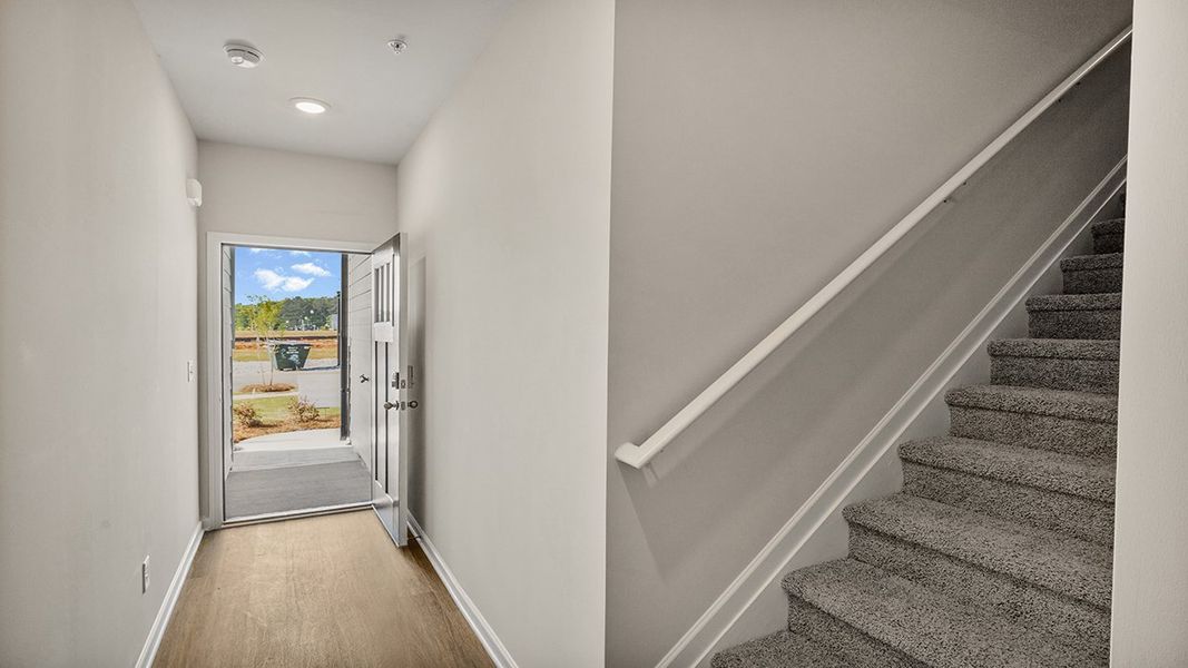 Spacious, unfurnished interior of a new home in Echo Glen, Stockbridge (Image 17). Spacious, unfurnished interior of a new home in Echo Glen, Stockbridge (Image 17).