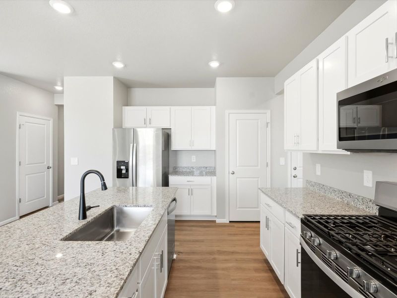 Furnished interior view inside a new home in Lorson Ranch: The Trail Collection, Colorado Springs (Image 5).
