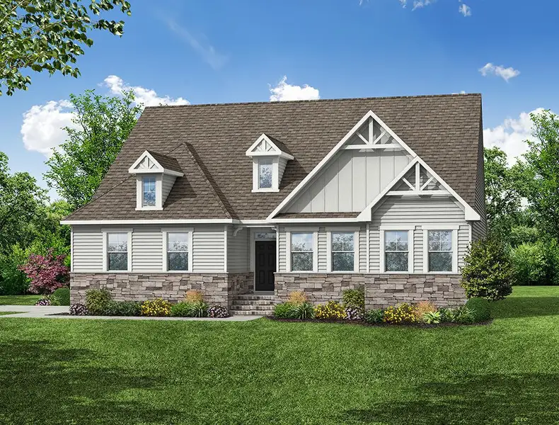 Representative exterior photo of a completed home built from the Sullivan by Eastwood Homes in Redland, Advance, NC (Image 1).