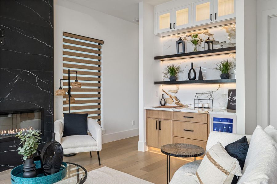 Furnished interior view inside a new home in , Stafford (Image 9).