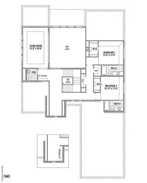 Plan 1643 2nd Floor Plan 1643 2nd Floor