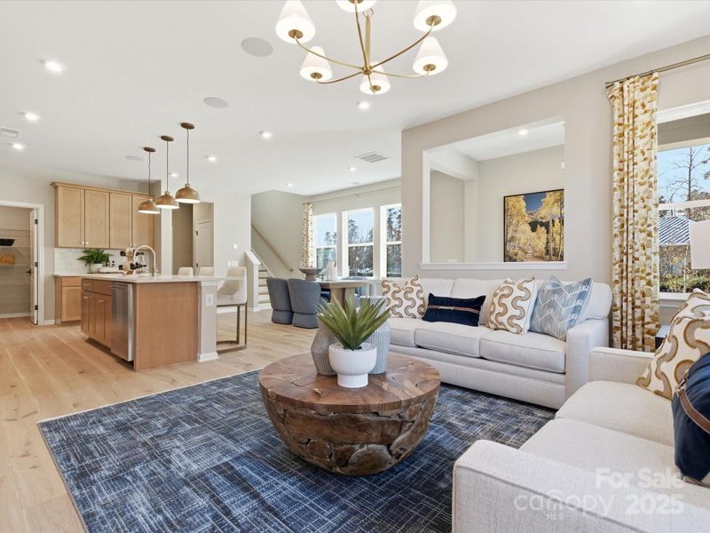 9' Ceilings and Well Connected Spaces. *Model Photos | Actual Finishes, Structural Selections, and Orientation May Vary.