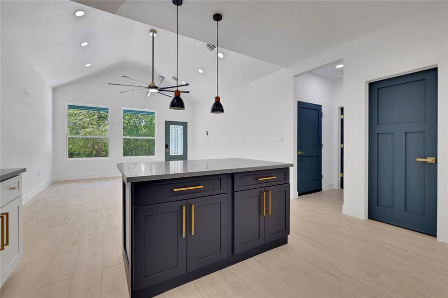 There is a large walk in pantry and plenty of cabinet space