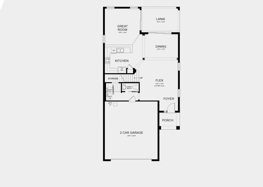 2D floor plan layout for the Boca Grande by Taylor Morrison in Westview Community Group Page, Kissimmee, FL (Image 4).