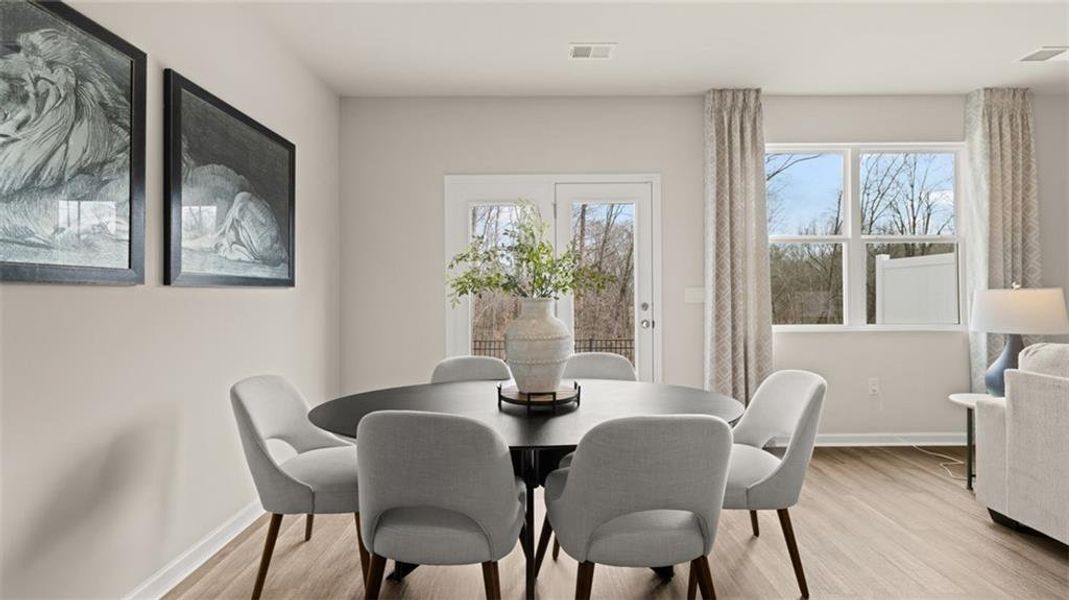 Furnished interior view inside a new home in Echo Glen, Stockbridge (Image 40).