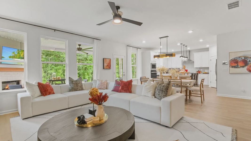 Furnished interior view inside a new home in Hamilton Lakes, Loganville (Image 19).
