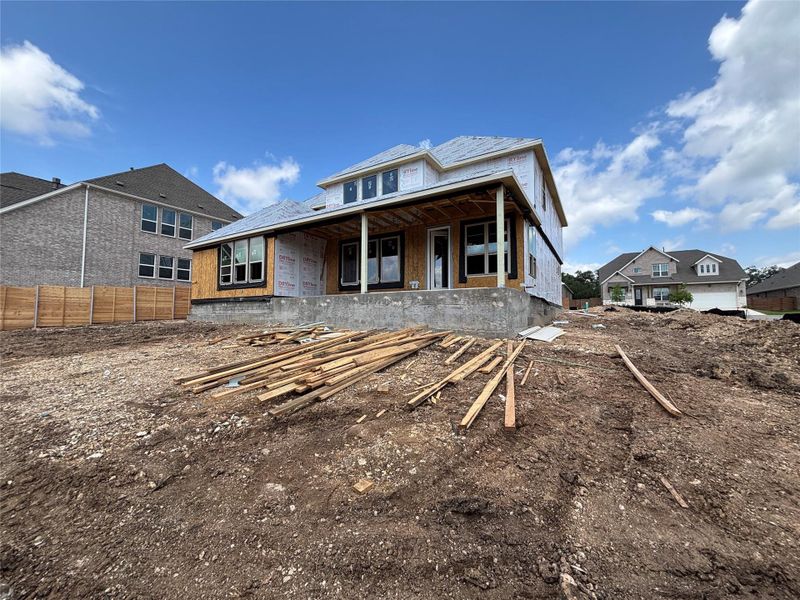 In-progress construction of a new home in Provence 70s, Austin, TX (Image 4). In-progress construction of a new home in Provence 70s, Austin, TX (Image 4).