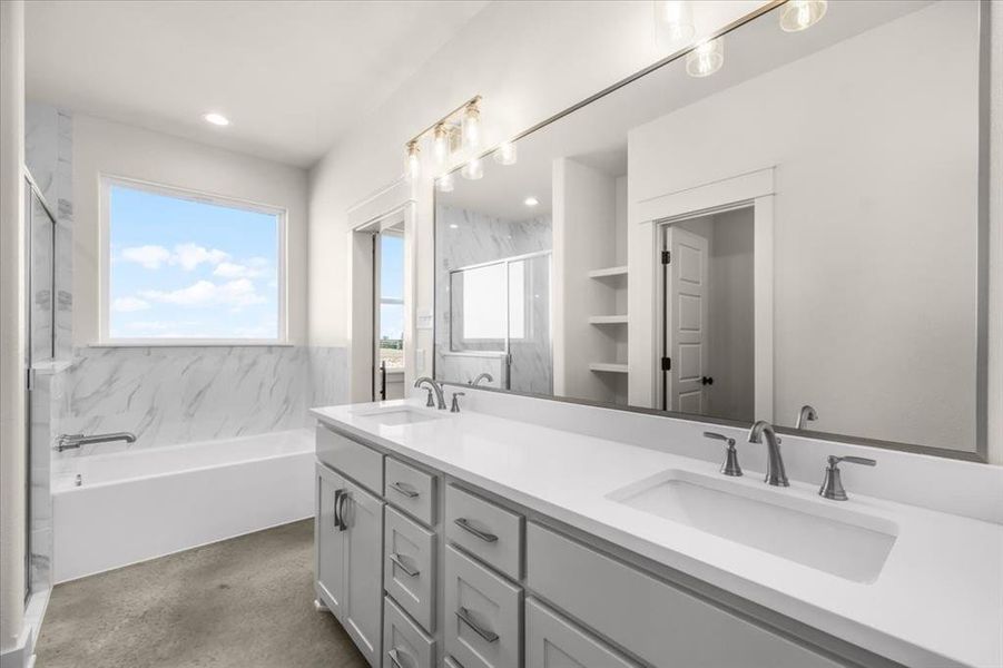 Furnished interior view inside a new home in , Cresson (Image 6).