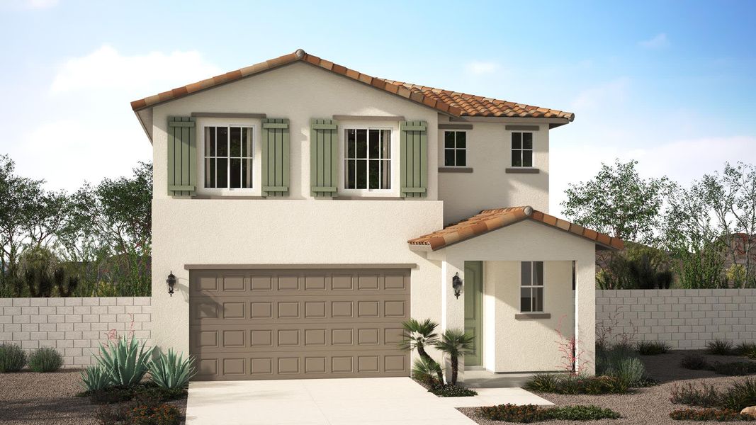 Spanish Elevation | Clementine | Mandarin at Citrus Park | New Homes in Goodyear, AZ | Landsea Homes